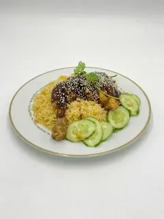 Hình ảnh Cơm chiên gà góc tư teriyaki tặng 1 canh rong biển 