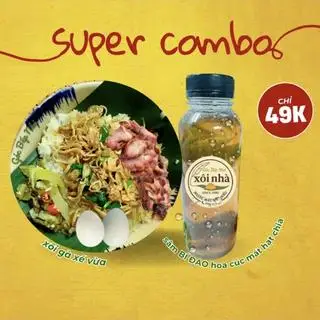 Hình ảnh [COMBO]Xôi gà xé nếp kê vừa + Nước Mát Nhà Nấu ngon cực