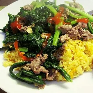 Hình ảnh cơm rang cải bò