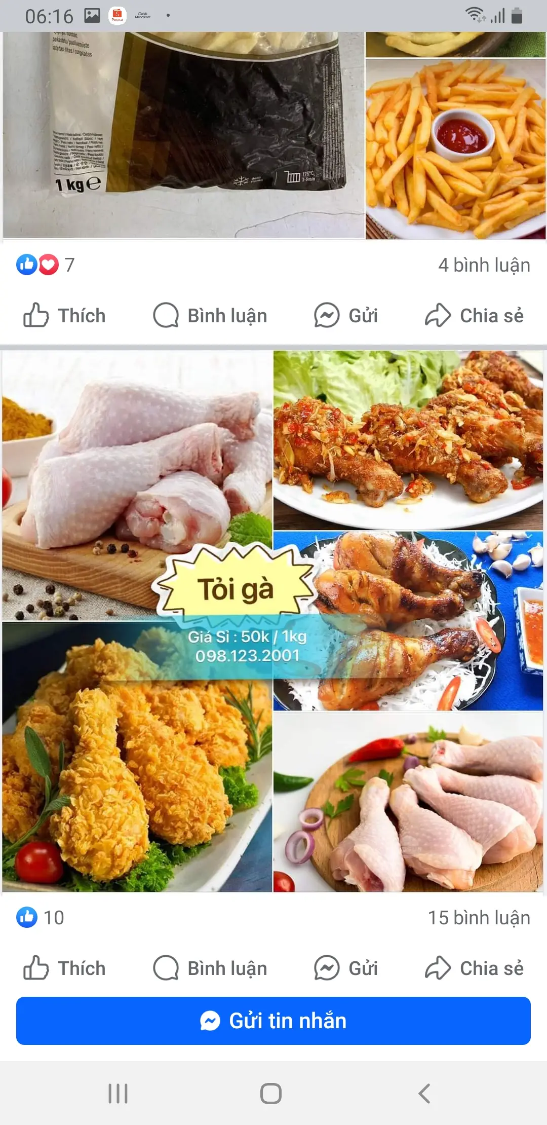Hình ảnh Combo 3 ĐÙI GÀ SỐT ME thái