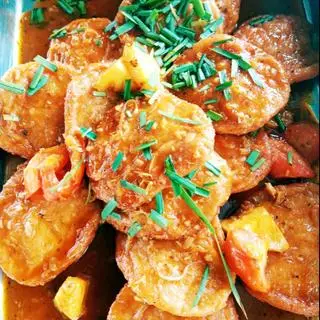 Hình ảnh cơm Chay thập cẩm+ chả chén