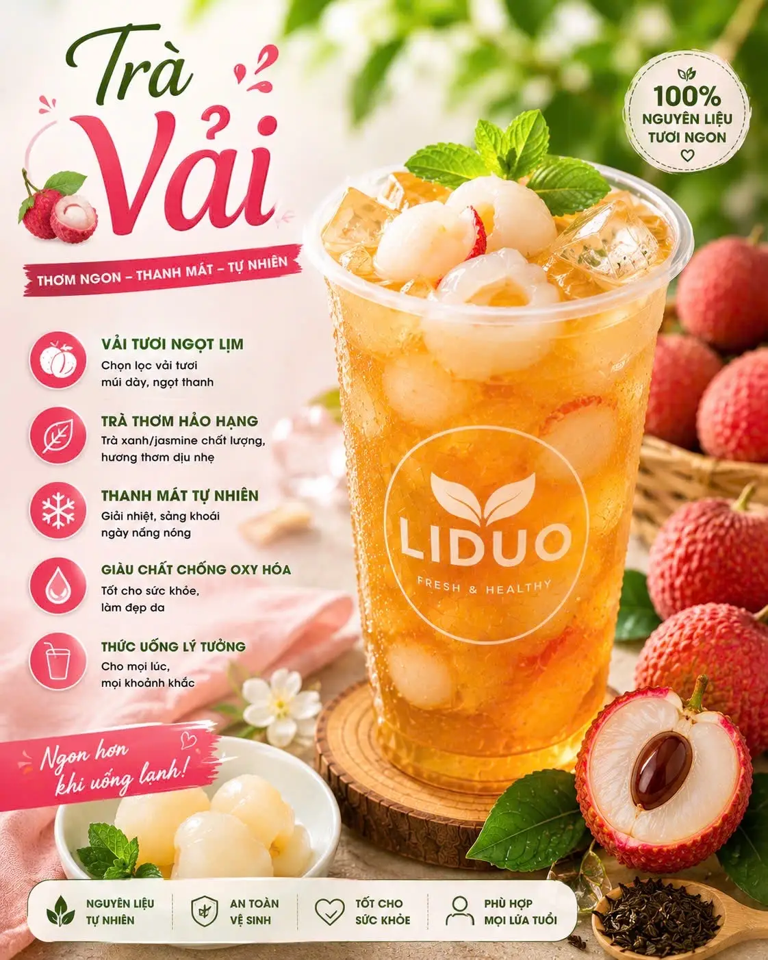 Hình ảnh Trà vải 700ml