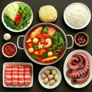 Hình ảnh Lẩu Thái Râu Mực đại dương (2 người dùng)