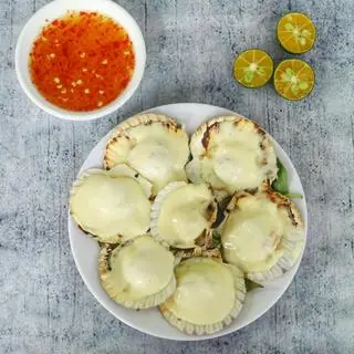 Hình ảnh Sò Điệp Nướng Phô Mai