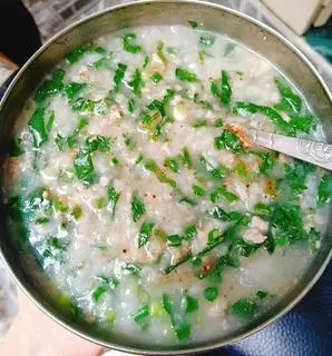 Hình ảnh cháo thịt bằm 