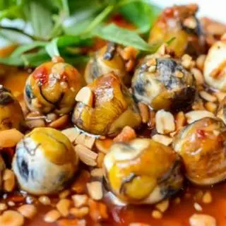 Hình ảnh trứng cút xào me 