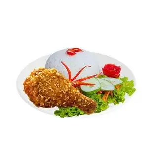 Hình ảnh Cơm gà sốt cay ngọt