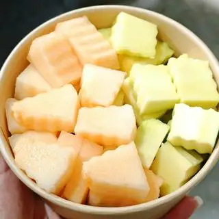 Hình ảnh Mix Dưa Vàng + Xoài + Nho sữa