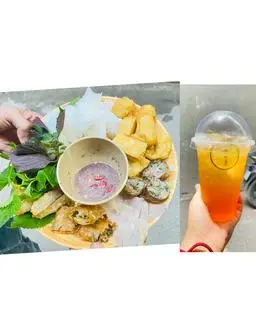 Hình ảnh Combo 2 bún đậu đầy đủ  2 trà quất