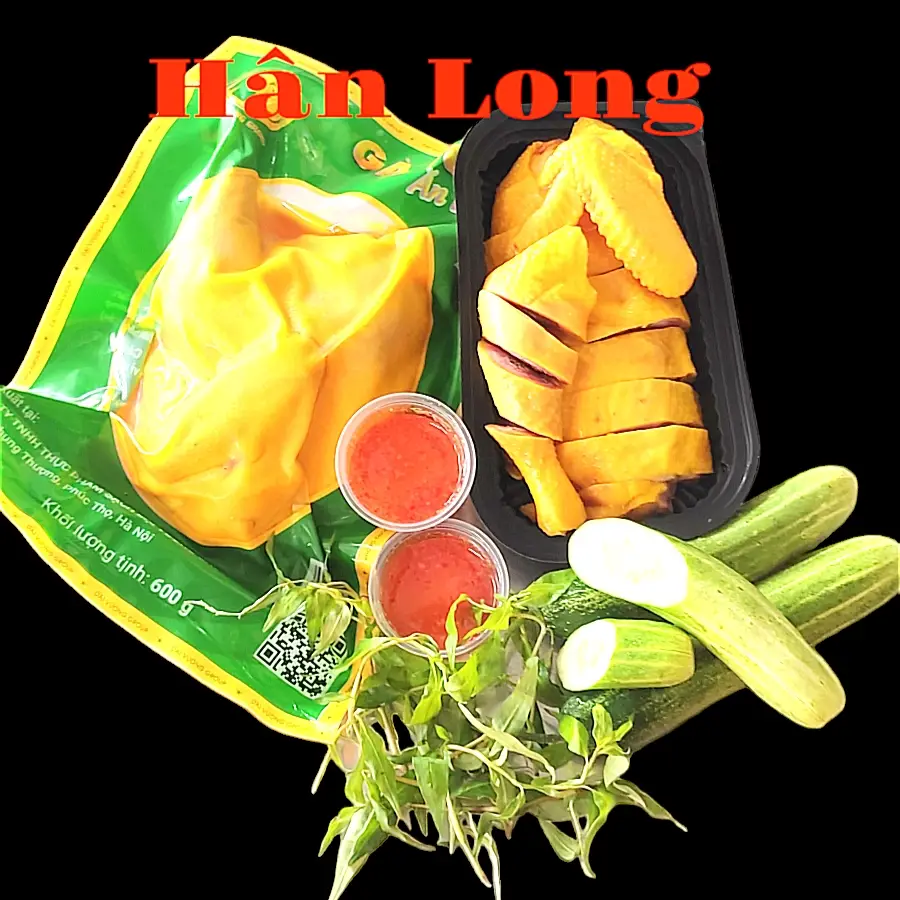 Hình ảnh 1 Khay Gà Ri Nửa Con Ủ Muối Bỏ Đầu, Bỏ Chân+ Nước Chấm, Dưa Leo, Rau Răm