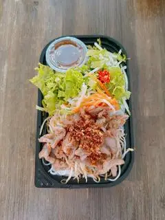 Hình ảnh Bún thịt xào - không chả giò tô lớn