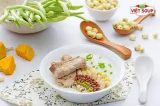 Hình ảnh Cháo sườn non hầm ngũ hạt 
