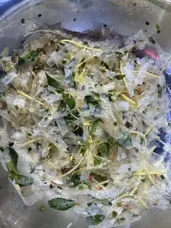 Hình ảnh Bánh Tráng Trộn Sợi Mở Hành