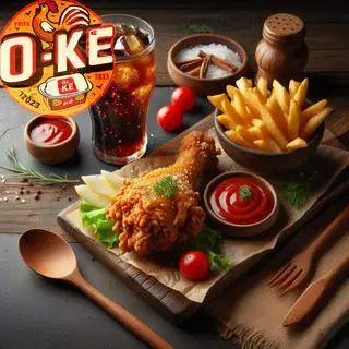 Hình ảnh COMBO SOLO: 1 Miếng Gà Rán, 1 Khoai Tây Chiên, 1 Phần Nước
