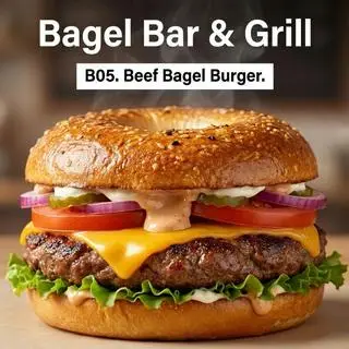 Hình ảnh B05. Beef Bagel Burger