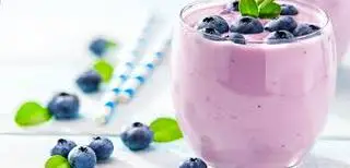 Hình ảnh Latte việt quất