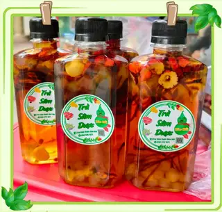 Hình ảnh Trà sâm dược bảo bối - full 7 toping - chai