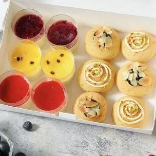Hình ảnh Su dai Singapore và Panna Cotta (Set 2)