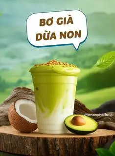 Hình ảnh Bơ Già dừa non