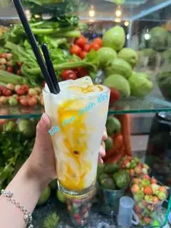Hình ảnh Sữa chua mix CHANH DÂY ly lớn
