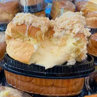 Hình ảnh Combo bánh mì phô mai tan chảy 300gram - ly trà tắc hạt chia lớn
