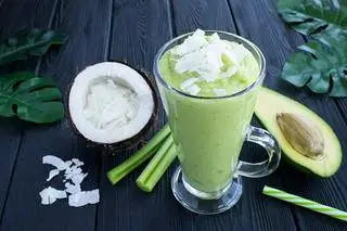 Hình ảnh sinh tố bơ dừa
