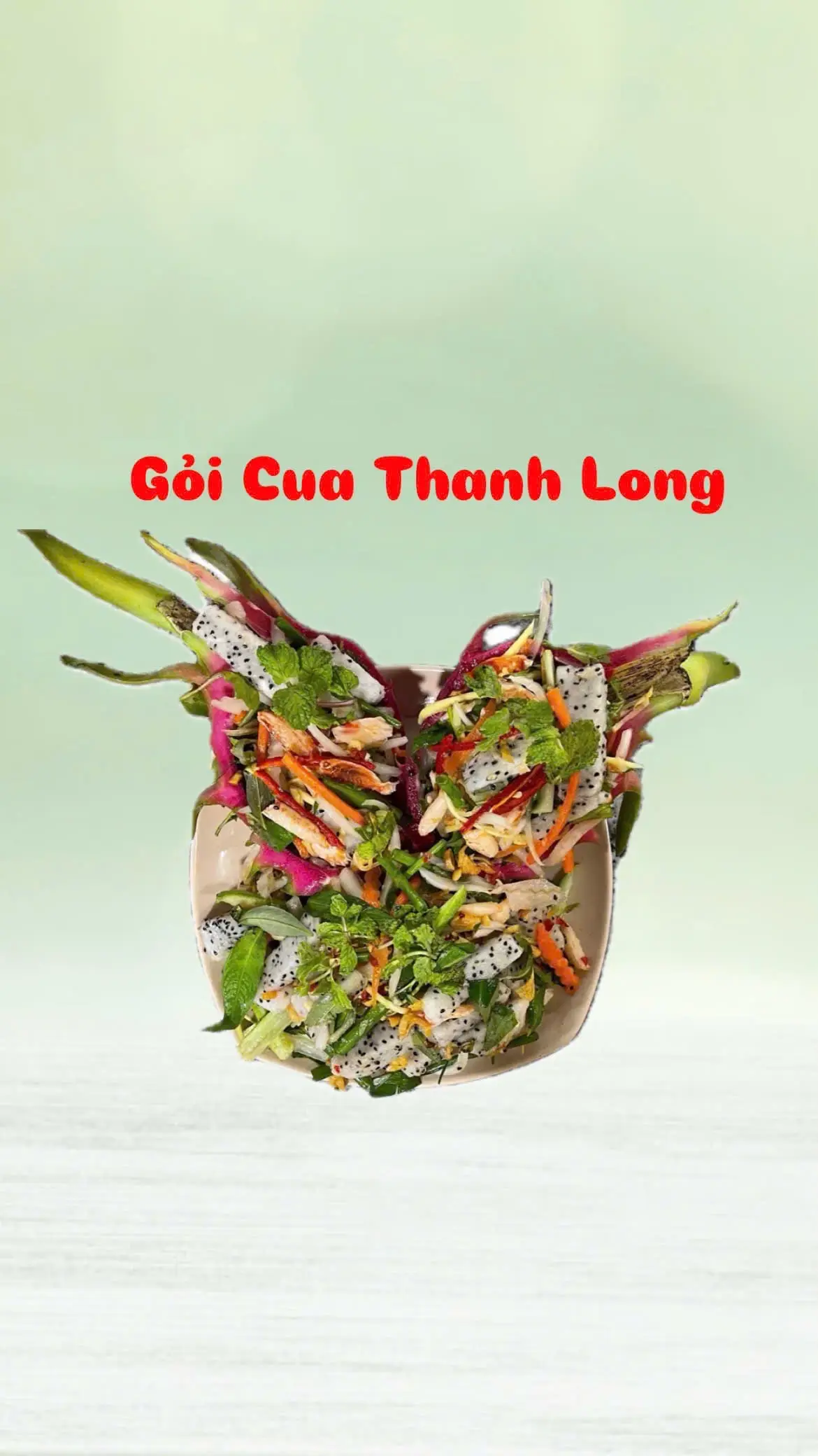 Hình ảnh GỎI THANH LONG CUA