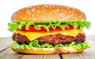 Hình ảnh humbuger thịt chả