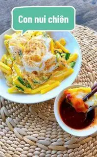 Hình ảnh Nui chiên+2 trứng 