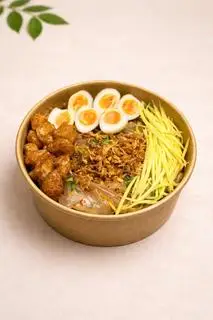 Hình ảnh Trộn Dẻo Lòng Đào Tóp Mỡ