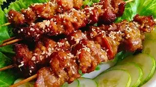 Hình ảnh Thịt xiên nướng 3 xiên