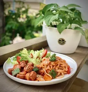 Hình ảnh  Mì Ý Bò Aukobe sốt kem cà chua