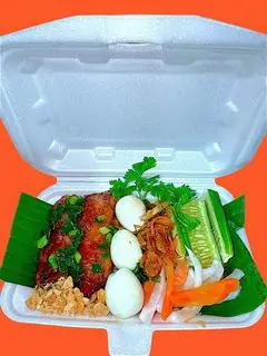 Hình ảnh Xôi Nem Nướng Mật Ong+3 Trứng Cút