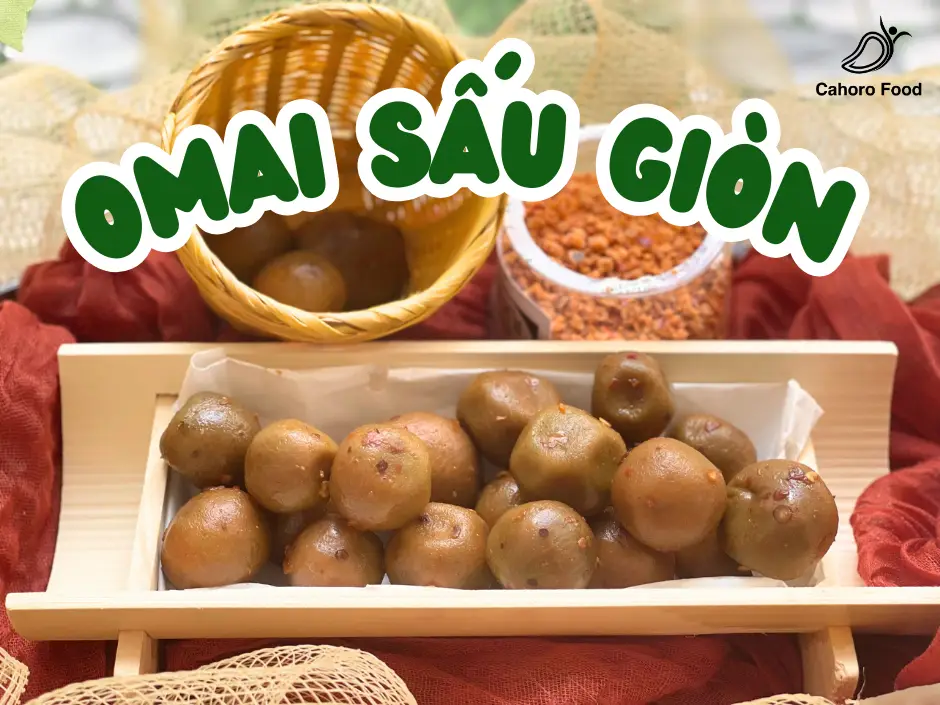 Hình ảnh Sấu ômai nguyên quả – Gói 100g  Quả sấu rim đậm vị, chua thanh – ngọt cay dễ ghiền.