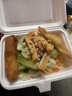 Hình ảnh Bún gạo + mì xào chay