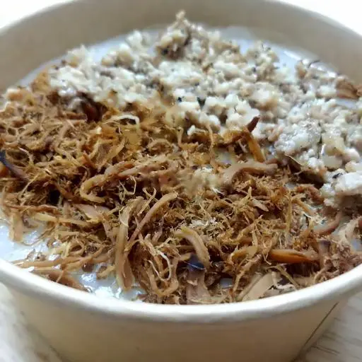 Hình ảnh Cháo sườn sụn - ruốc nấm - quẩy - thịt