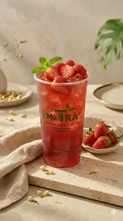 Hình ảnh TRÀ DÂU TƯƠI 700ML