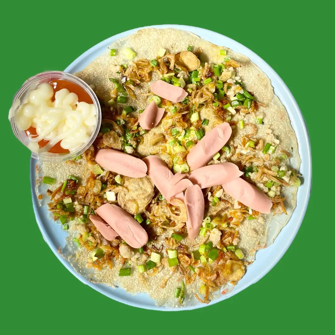 Hình ảnh Bánh Tráng Nướng + Xúc Xích