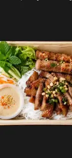 Hình ảnh Bún Thịt Nướng Và Nem Nướng 