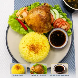 Hình ảnh Cơm GÀ Lội Mỡ xốt Ngũ Vị Nhỏ