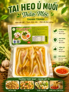 Hình ảnh Tai heo ủ muối thảo mộc Thanh Thanh 150g