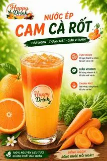 Hình ảnh Nước ép cam - cà rốt