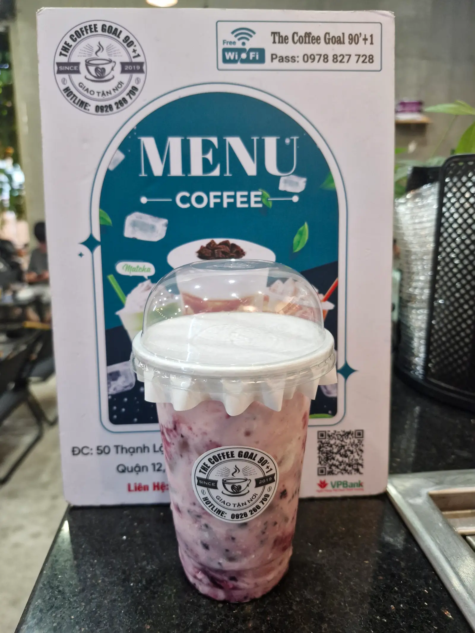 Hình ảnh Sữa chua việt quất