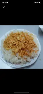 Hình ảnh xôi nếp + hành phi