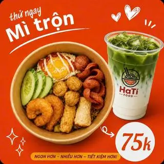 Hình ảnh Mì Trộn Thập Cẩm + 1 Matcha Latte