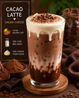 Hình ảnh cacao latte kem cheese
