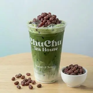 Hình ảnh Matcha Latte Đậu Đỏ / Red Beans Matcha Latte