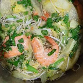 Hình ảnh Cơm canh chua tôm