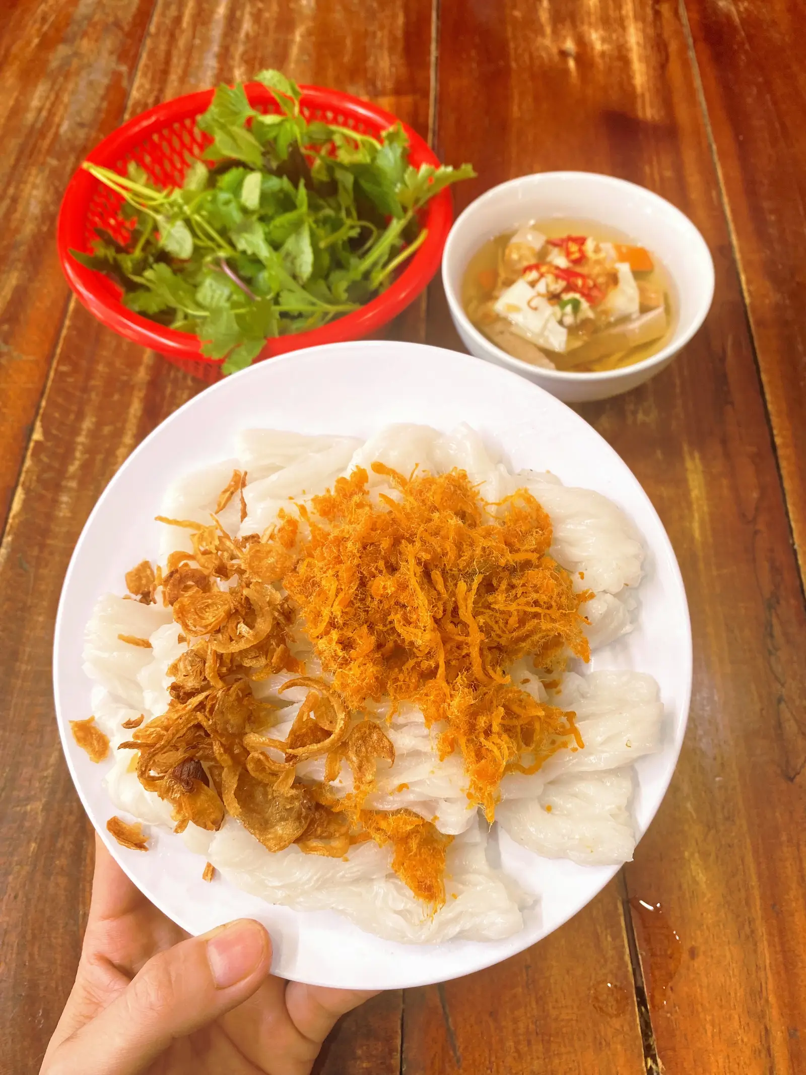 Hình ảnh Bánh chay chả quế + ruốc tôm