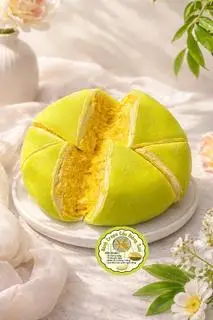 Hình ảnh Bánh Crepe Sầu riêng ngàn lớp dứa - 16cm